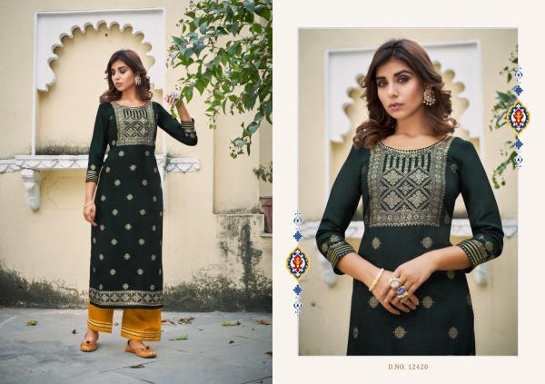 Kalaroop Armani Designer Ethnic Wear Kurti With Bottom Set 